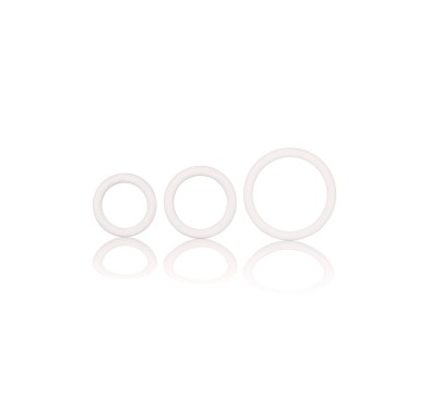 Pierścień-RUBBER RING WHITE SET 3PCS